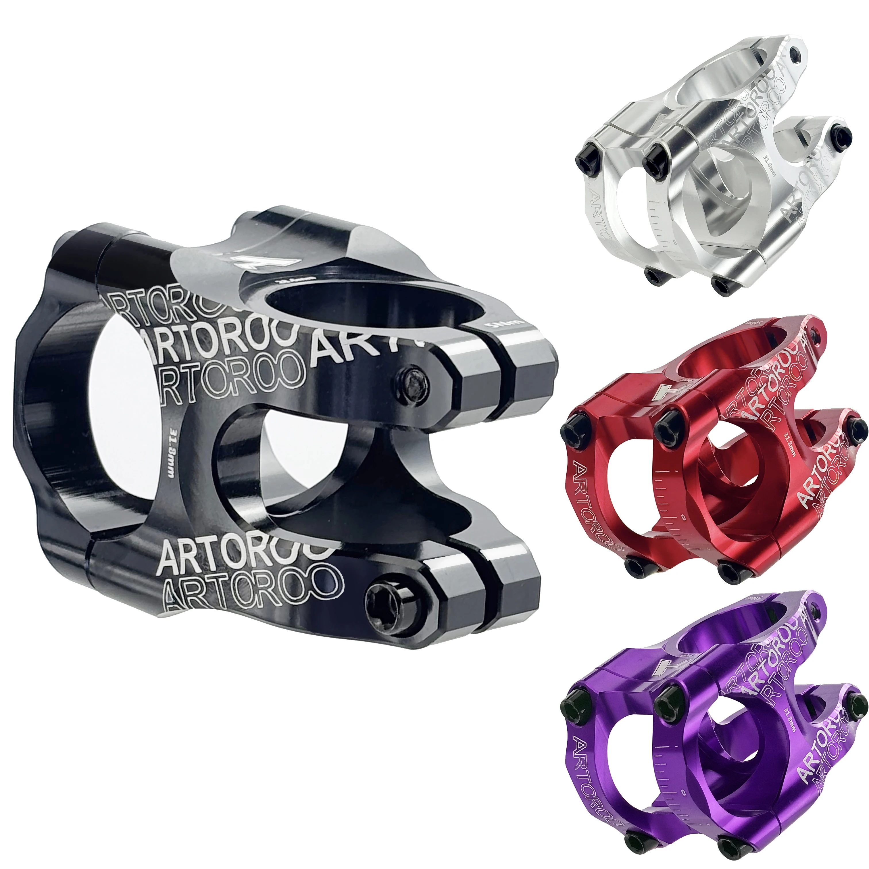 Mtb Power Stem Road Bike Mountain Bicycle Bridge Short 35mm Rod Handlebar Table Adjustable Stem Riser 31 8 Cycling