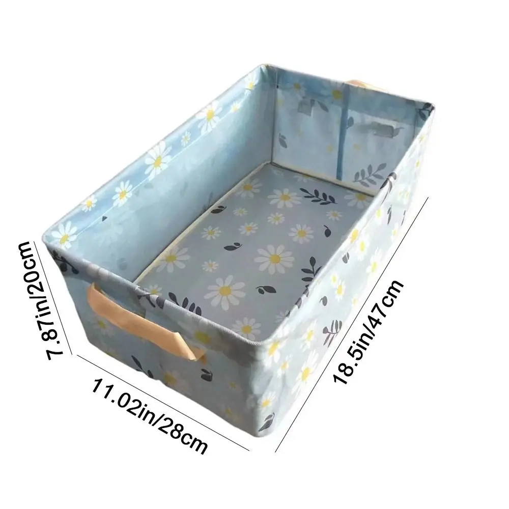 Storage Box Foldable Steel Framework Clothes Organizer with Handle for Underwear Socks Scarves Stackable Reusable Storage Case 6