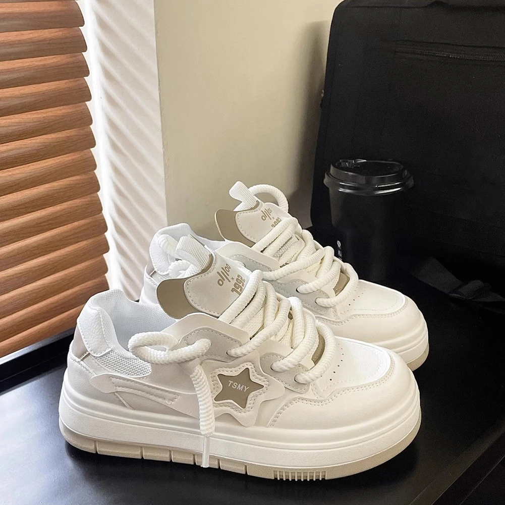 Star Walking Sneakers Y2K Platform Shoes Thick Sole Comfortable Running Shoes Aesthetic Tennis For Outdoor Sports For Star Walking