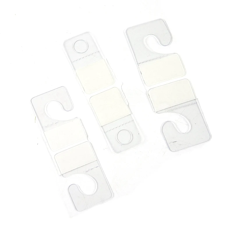 Self Adhesive Hooks 100pcs PVC Slot Hole Hang Tabs