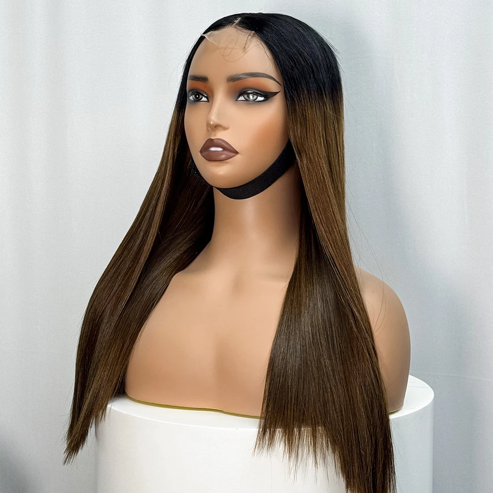 2x6 5x5 Lace Closure 330% Density Double Drawn Vietnamese Human Hair Straight Human Hair Wig Transparent Lace Front Wig