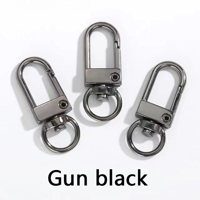 Metal Lobster Claw Clasps 10/20/50PCS Swivel with Rings Lobster Clasp Hooks Metal Clasps For DIY Handbag Belt Strap Dog Buckle Keychain Accessories