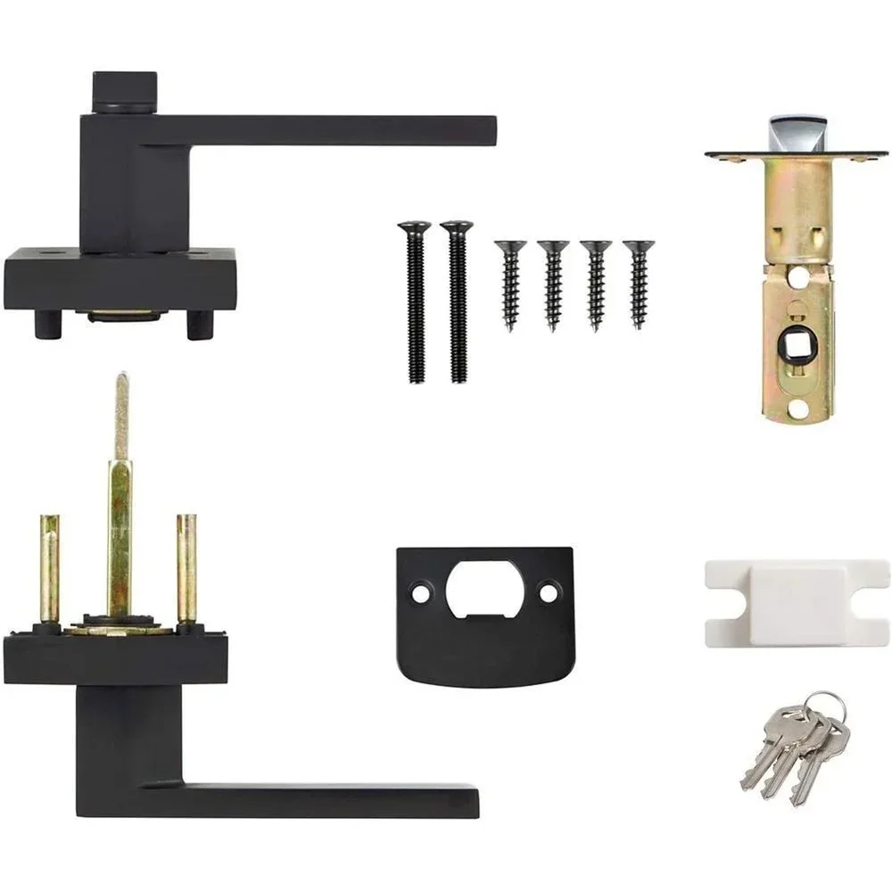 Heavy-Duty Interior Door Handle Locks with Core/Latch Safety Door Lock Accessories Durable Lock Handle Set for Home door lock