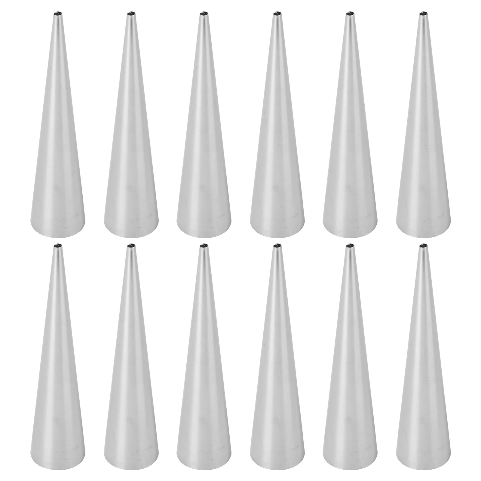 

12/16/24PCS Stainless Steel Pastry Cream Horn Molds Conical Tube Cone Pastry Roll Horn Mould Kitchen Baking Coil Tool