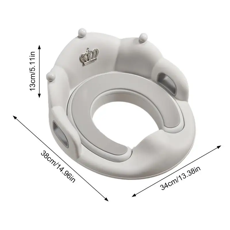 Baby Potty Training Toilet Seat Anti-Slip Soft Toilet Seat Cushion Pad Comfortable Toilet Ring Easy-Clean Training Toilet Padded 6