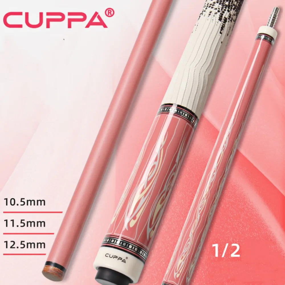 

Cuppa 58" Dancer Queen I/II Pink Girl Carbon Fiber Energy Billiard Pool Cue Stick Pink 12.5MM