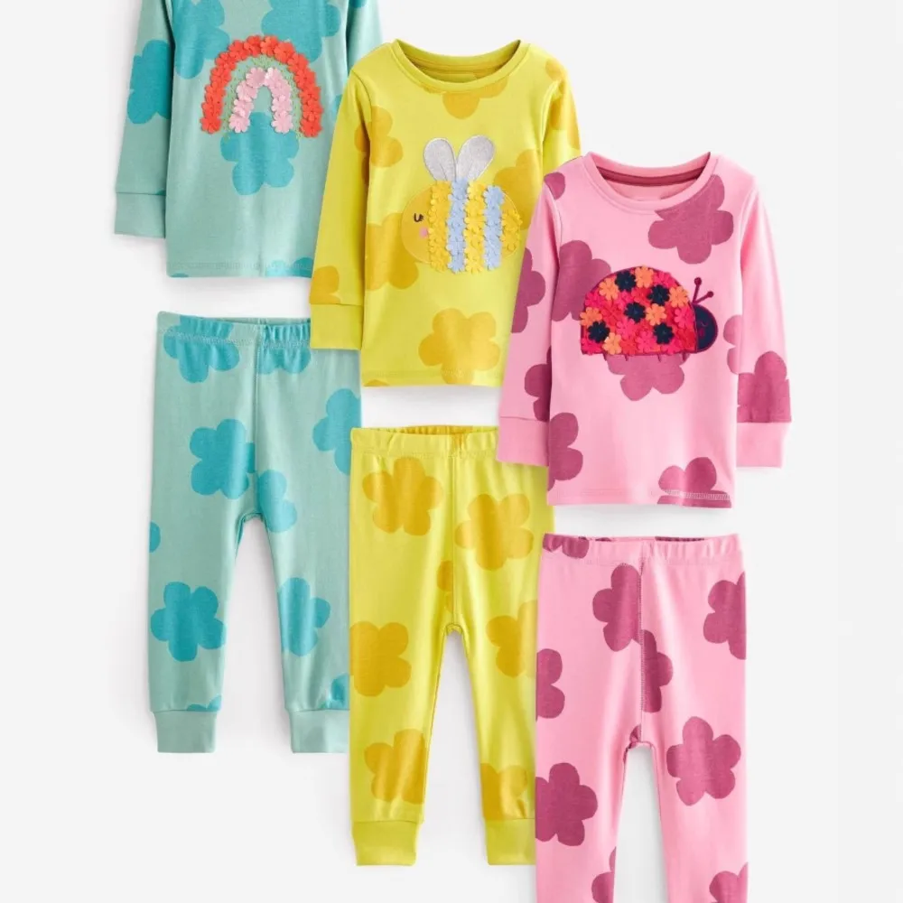 Baby Girls Pajamas Sets Kids Animal Tops+Pant Underwear Suit Sleep Wear New Pyjama 2025 Spring Autumn Children's Pjs Clothing