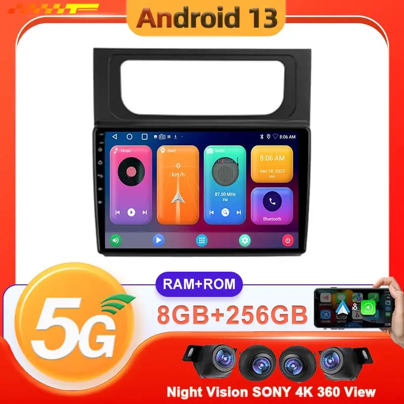 

Android 13 для Volkswagen Touran 2 1T 2010-2015 автомобильный dvd Автомагнитола стерео головное устройство мультимедийный плеер GPS-навигация BT No 2din