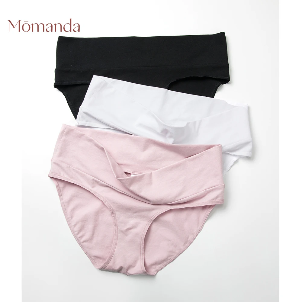 MOMANDA Women's Low Waist Belly Support Maternity Panties Pregnancy Brief Underwear Soft Anti Chafing Cotton S M L XL цена и фото