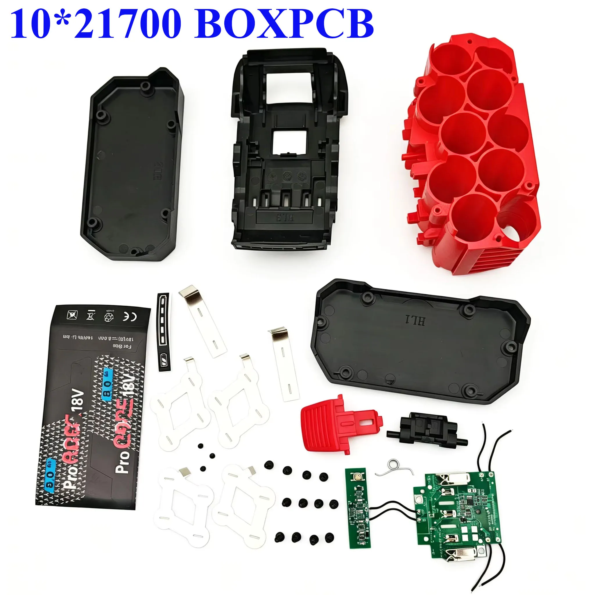 21700 BAT618 리튬 이온 배터리 플라스틱 케이스 BMS PCBA 충전 보호 회로 기판 쉘 Bosch 18V BAT610 BAT618G BOX 용
