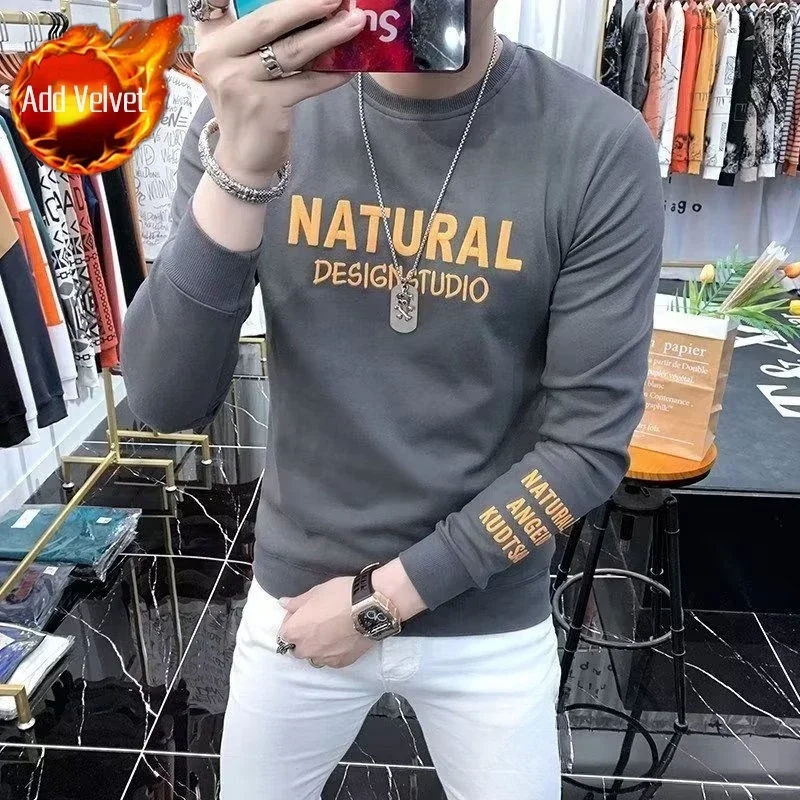 Sudaderas para hombre con estampado de hombre, jersey de otoño Harajuku, moda de color pastel, una pieza, novedad y alta calidad, simple emo S