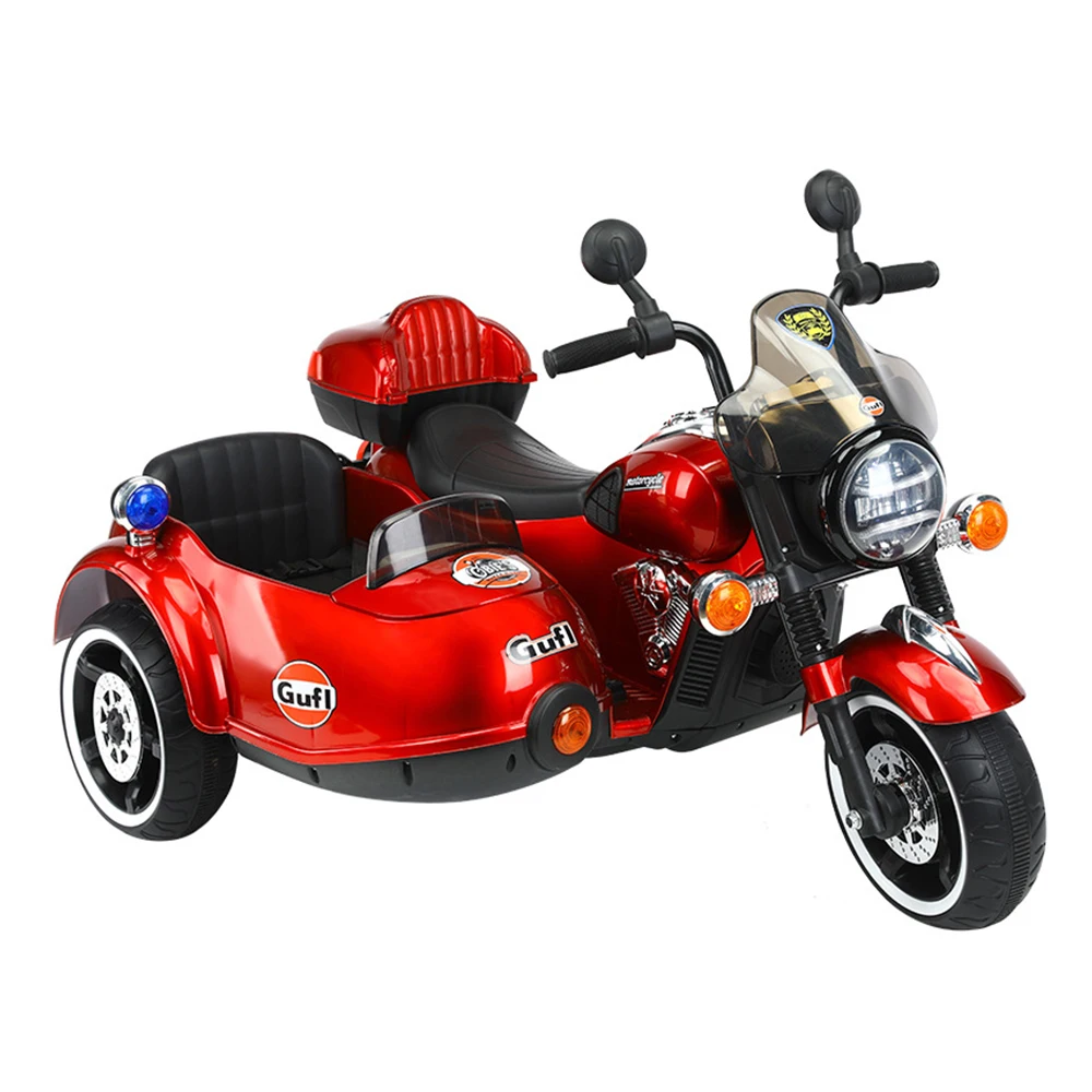 Tricycle électrique à deux places pour enfants, véhicule motorisé, véhicule pouvant s'asseoir