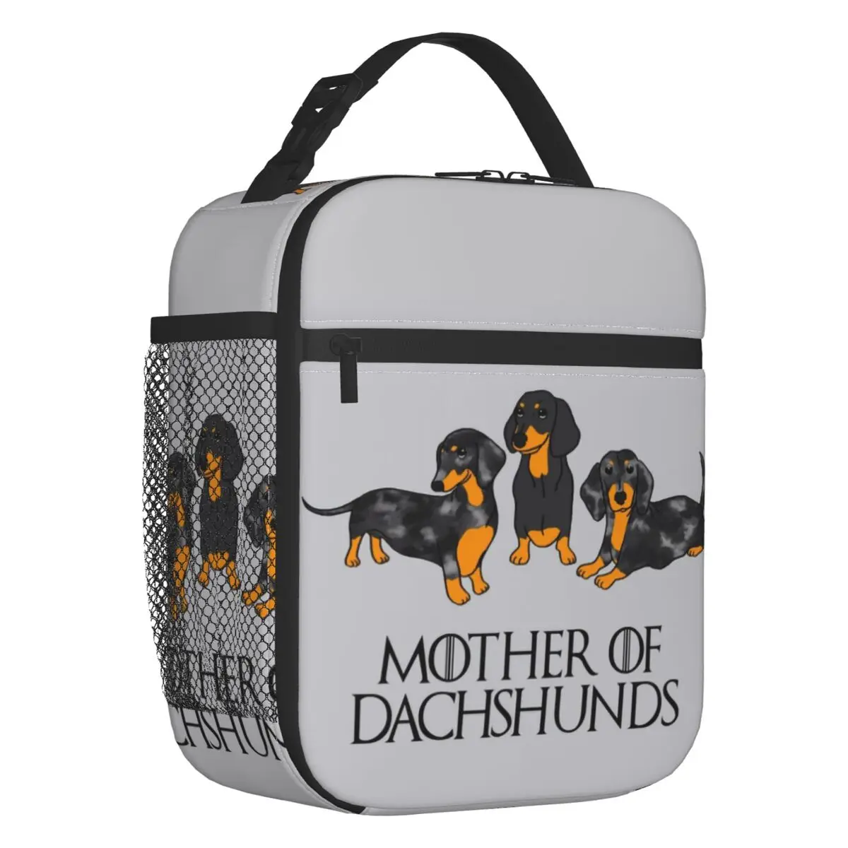 

Изолированная сумка для обеда Mother Of Dachshunds, школьный барсук, сосиска, сосиски, щенки, водонепроницаемый термальный охладитель, Ланч-бокс для женщин и детей