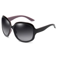 FUQIAN marque Design élégant polarisé surdimensionné rond lunettes de soleil femmes Simple mode grand plastique dames lunettes de soleil UV400 3