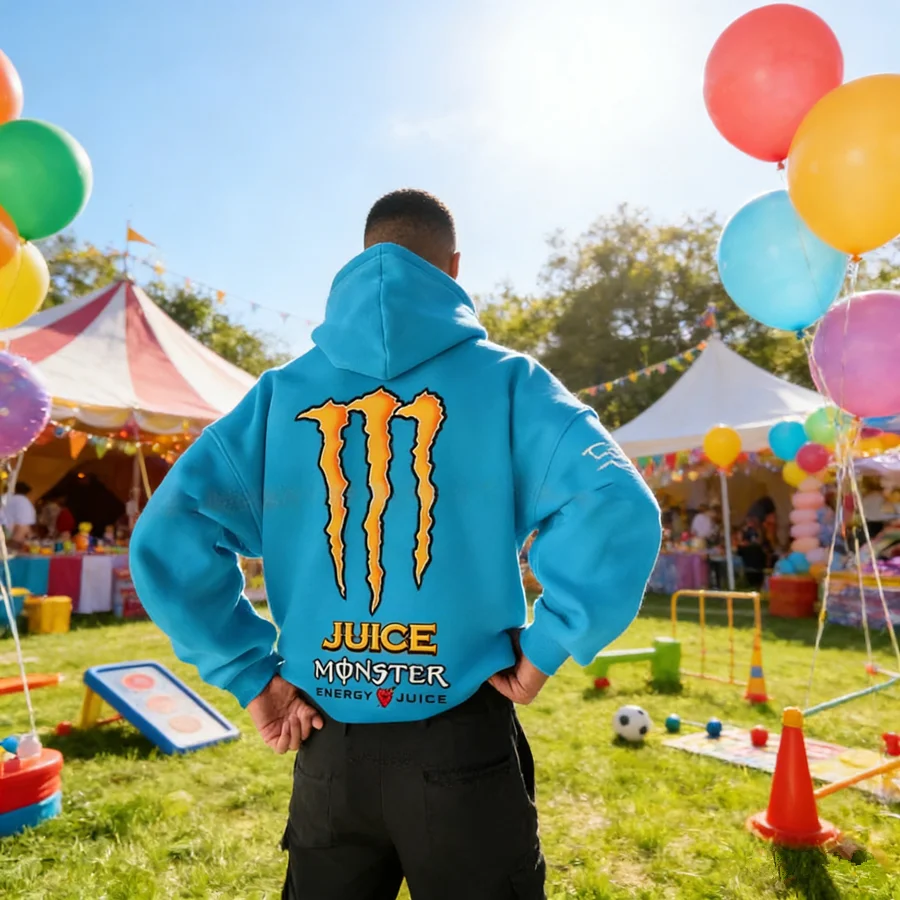 Monster Energy Hoodies – Charcoal Gray Streetwear Pullover For Men & Women