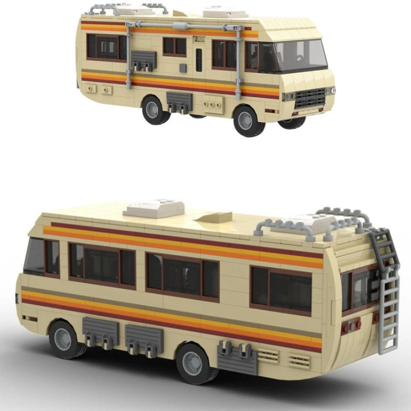 

MOC Car Series Toys To Restore The American Drama Breaking Bad Car Spell Insert Building Block Model Boy Gift