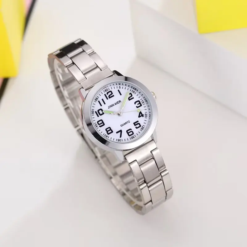 Simple Creative Color Splicing Desgin Kids Watch Girls Stainless Steel Fashion Ladies Women's Relojes Montres Kol Saati Timer 4