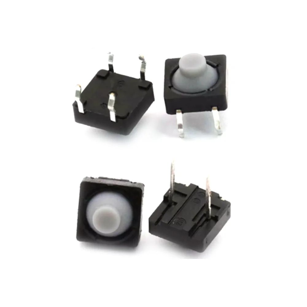 Touch switch 8*8*5 Pin 5H Silica Gel Silent Button 8*8*5MM Two Feet Pin Conductive Silicone Button switch 2/4pin 8x8x5 mm 10PCS
