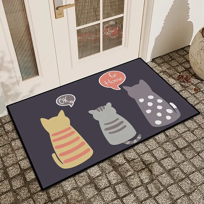 Door Mat Crystal velvet non slip absorbent machine washable balcony
