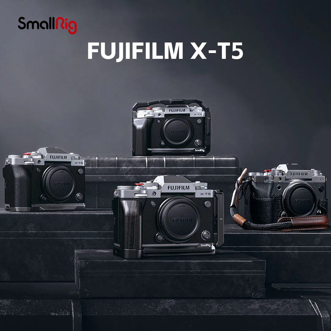 Smallrig Multifunctional Cage For Fujifilm X-T5 Retro Handheld Cage Kit With 1/4''-20 , 3/8" -16 And Arri Locating Holes 4135