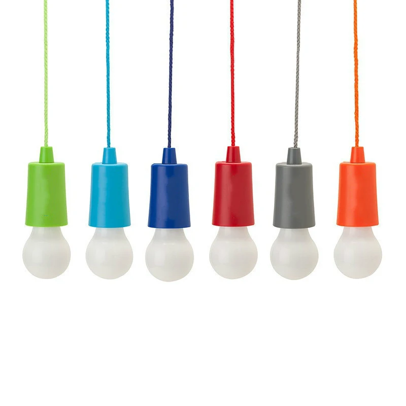 Colorful Pull Light Bulb Chandelier Portable Hanging Light Bulb Outdoor Camping Garden Decoration Hanging LED Night Lamp camping light portable lanterns camping lamp camping lantern portable light bulb