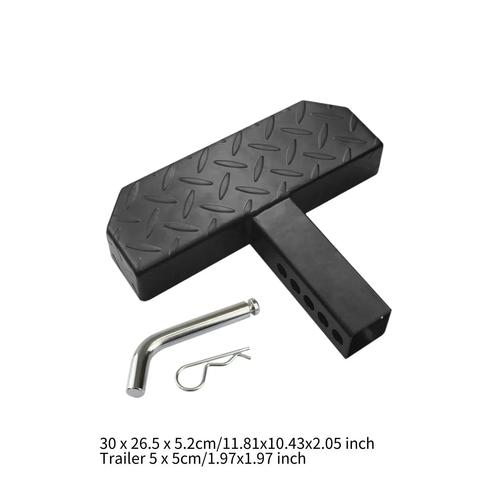 Auto Universal Hitch Step Rust Resistant Rear Tow Hitch Step Bar Board for Trailer 2&rdquo; Receivers SUV Vehicles Accessories