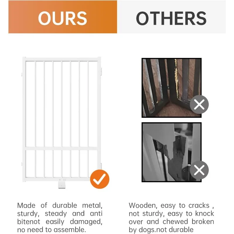 Metal Freestanding Dog Gate 3