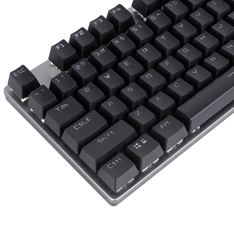 Tastiera meccanica AULA 104 tasti tastiere da gioco con interruttore blu marrone nero per Tablet Desktop russo ebraico spagnolo coreano
