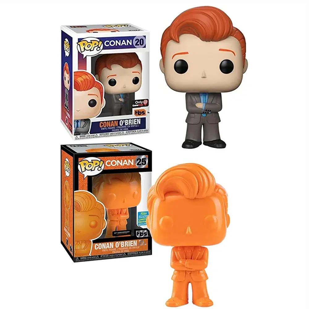 thumbnail image 2 of Figuras de acción de vinilo Funko Pop de edición limitada HBS Conan O'Brien n.º 25 y n.º 20, juguetes de regalo, 2 of 5