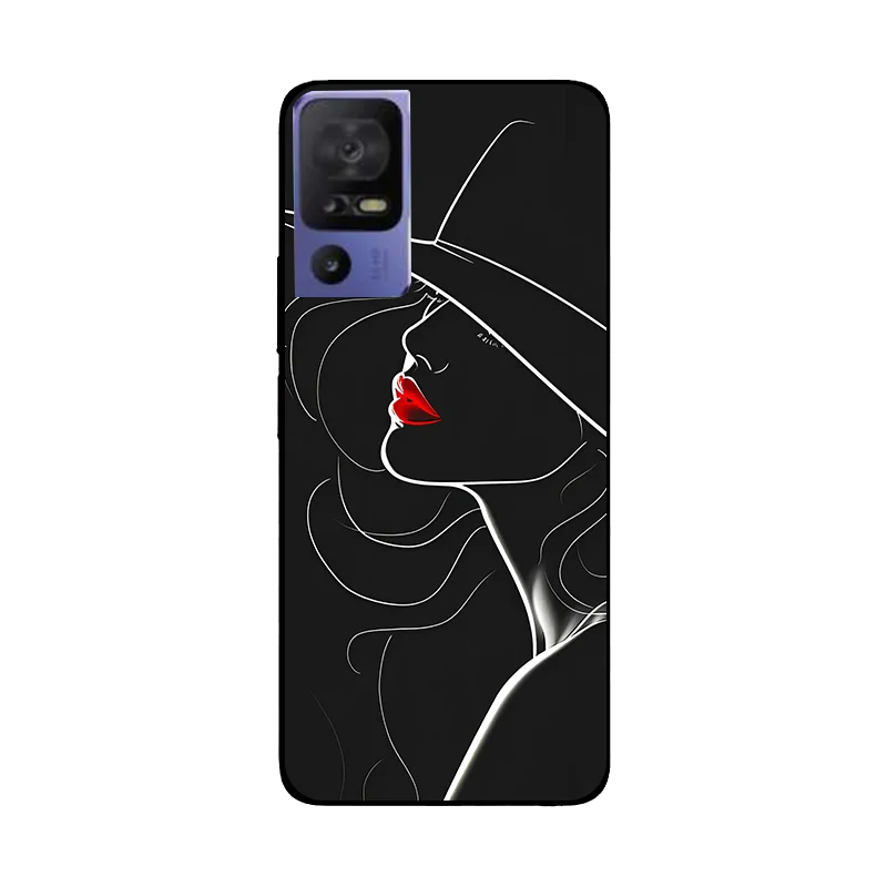 Floral Wolf Soft Silicone Shockproof Phone Case