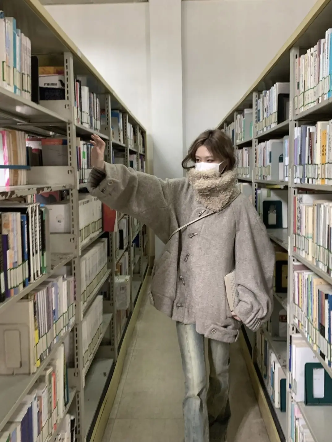 Korea Woolen Winter New Women Coat Female Warm Jacket Fashion Leisure Loose Solid Casual Sweet