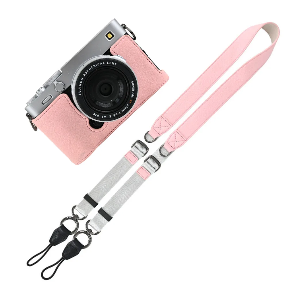 Camera lederen halve hoes, PU beschermhoes voor Fuji X-E5