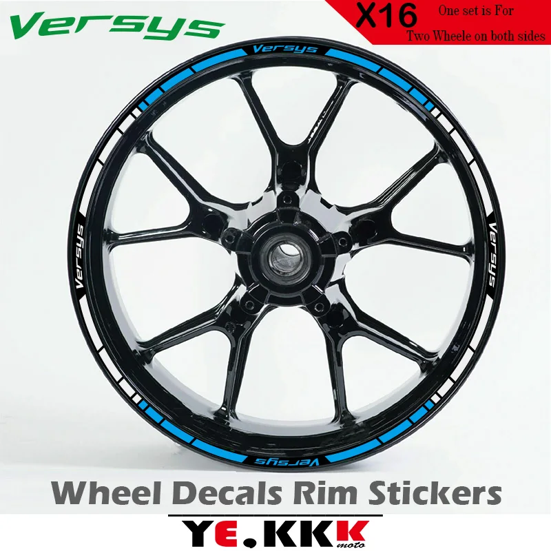 For Kawasaki Versys 1000 Versys 600 Versys 17 Inch Wheel Hub Sticker Decal Z900 Logo Custom Color White Silver Red Green мел silver cup 144шт 03845 green