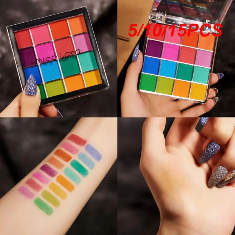 

5/10/15 шт., прозрачные акриловые тени для век