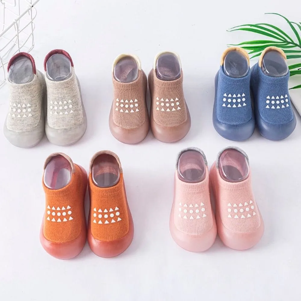 

Soft Baby Shoes Sneakers Rubber Sole Non-slip Kids Socks Shoes Floor Socks Super Warm Toddler Boots Boys and Girls