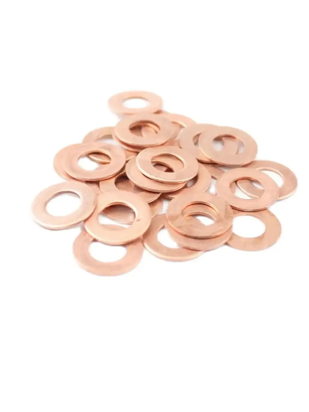 50 pcs DEFUTE 7x15mm common rail injector nozzle copper gasket for diesel engine injector sealing