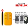 For SILVELOX ECO TSM2 MHZ 2007 QUARZ SAW Garage Door Remote Control Electric Gate Controller Opener 433.92MHz Hand Transmitter 1
