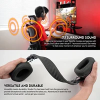 FANTECH WHG03P STUDIO PRO Gaming Headphones Wired& Wireless Bluetooth 7.1 Surround Headset With Noise Reduction Mic For PS5 XBOX - Image 3
