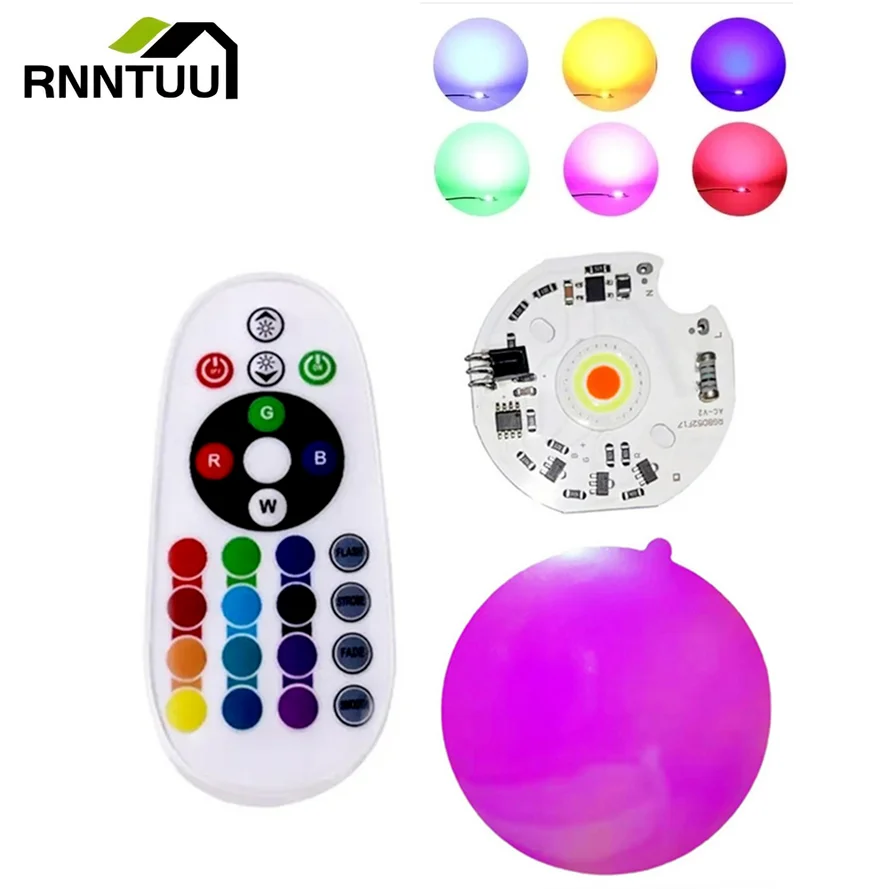 RnnTuu RGB LED COB Chip Light LED Spotlight Lamp 220V No Need Driver for Floodlight Lampada DIY Lighting with Remote Controller xnrkey 3 button smart remote car key id47 chip 433mhz for hyundai tucson 2019 2020 p n 95440 d7000 95440 d7010