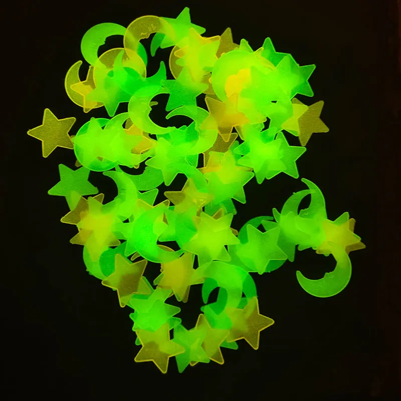 Luminous Wall Stickers Fluorescent Stickers 3D Wall Stickers Luminous Wall Sticker Stars