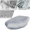 V Shape Marine Boat Cover Waterproof Dustproof AntiUV Rain Snow Inflatable Boat Dinghy Fishing Rubber Boat Universal Kayak Cover 2