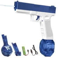 Blue Electric Water Guns for Kids & Adults - High-Pressure Auto Spray for Pool, Beach, Outdoor Fun