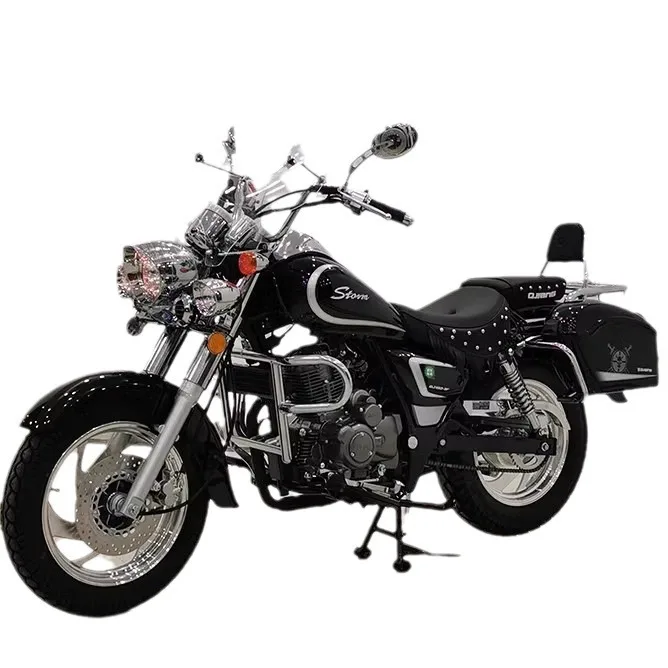 150CC Storm Crown Prince Electric Spray Yueku Tianwang V-cylinder 250cc Retro Earth Eagle King Motorcycle air cooled motorcycle engines zongshen 250cc engine dirtbike tm electric start double cylinder zongshen tm250