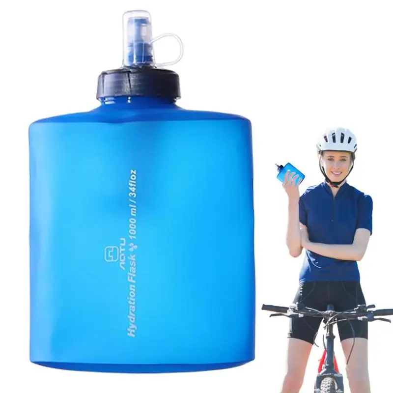

Collapsible Water Bottle With Filter 2000ML Water Filter For Hiking Squeeze Bottle Water Filter System For Trail Running Through