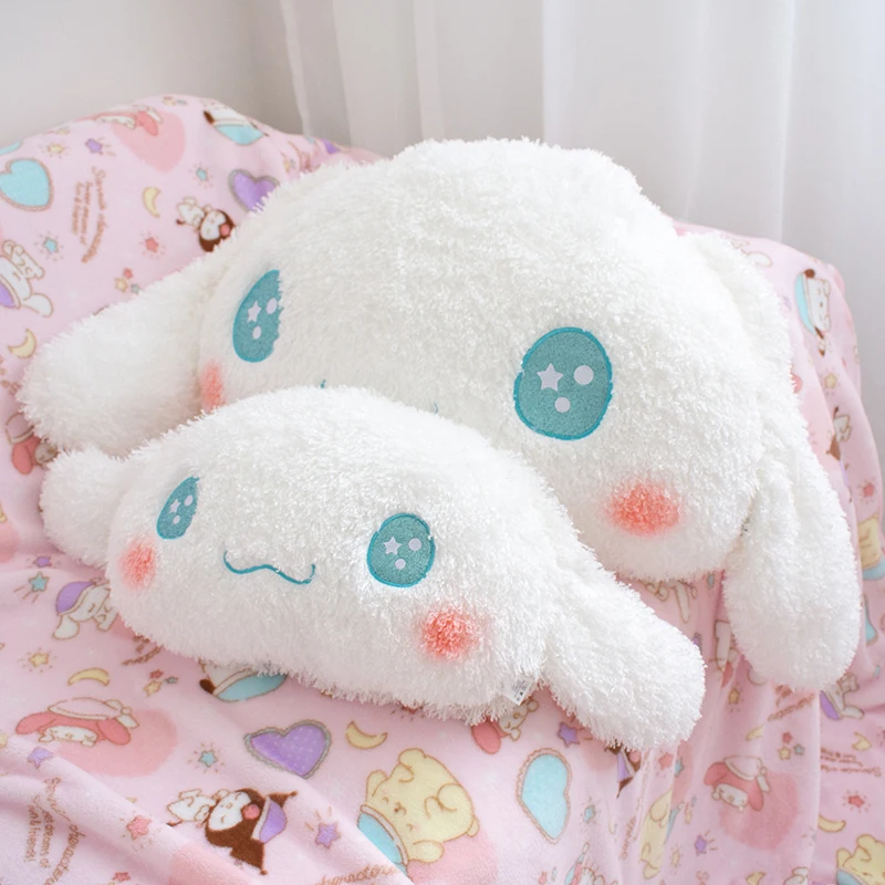 

Мягкая плюшевая игрушка Cinnamoroll, милая пушистая набивная белая собака в японском стиле, плюшевая подушка на спинку стула, рождественские подарки для девочек
