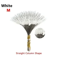 Silicone Space Bean Oval Fishing Float and Line Stopper Combo (White M)