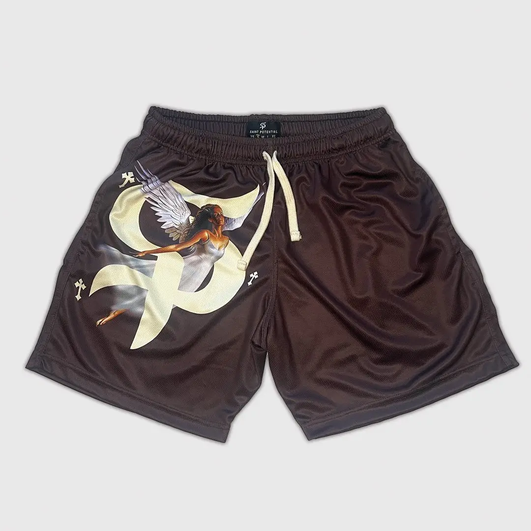 Saint Potential Mesh Shorts Gym Basketball Running GBT Women's Men's Clothing Saintpotential The GBT Brand Designer Male Shorts