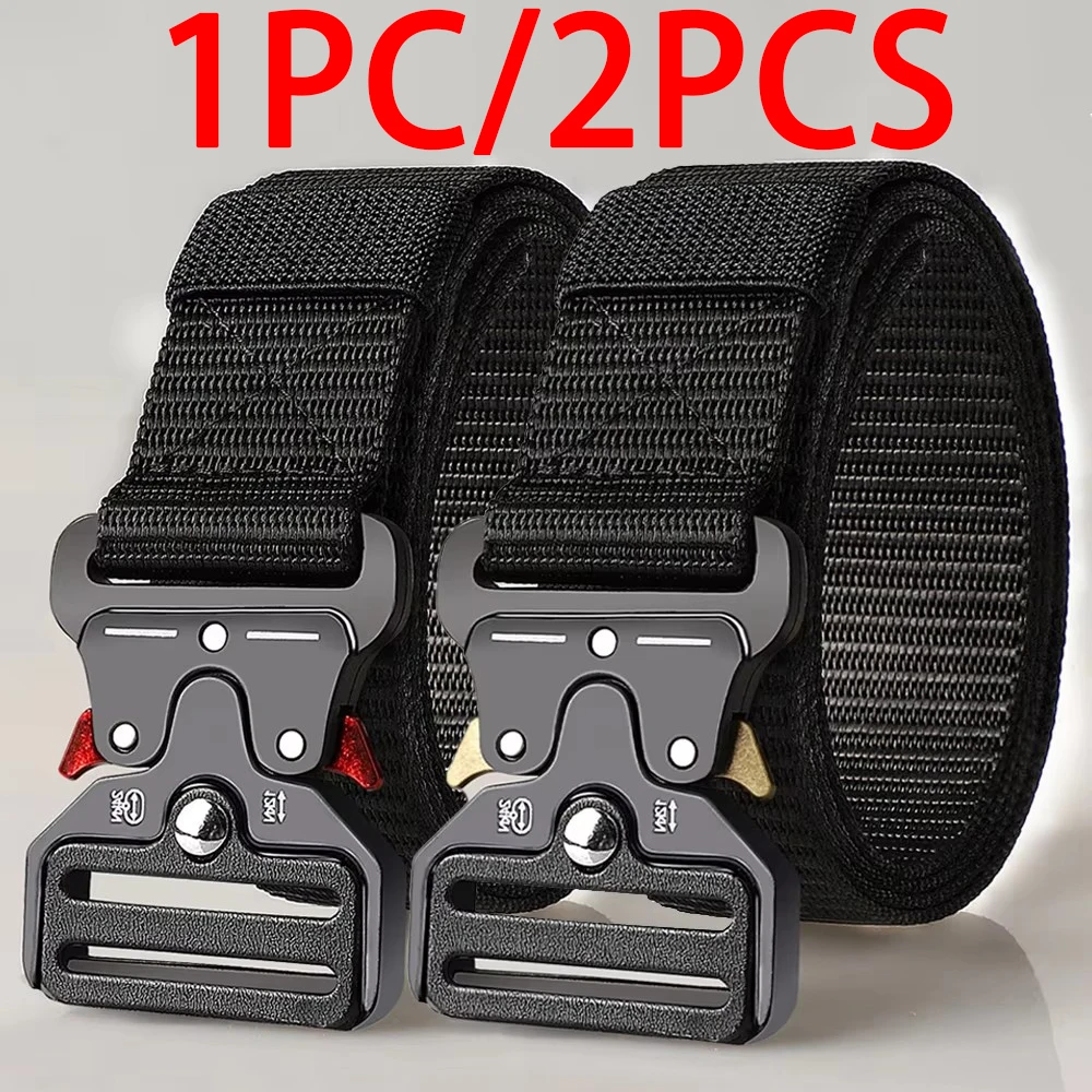 Men's and Women's Durable Tactical Belts - Adjustable Design