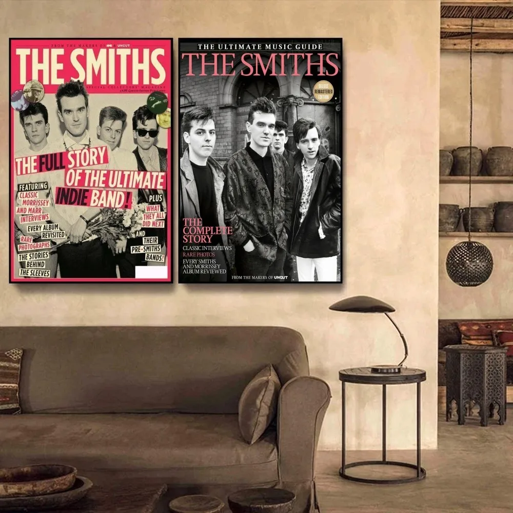 Rock Band The Smiths Poster Poster Artistico Autoadesivo Retro Carta Kraft Sticker Diy Room Bar Cafe Pittura Decorativa Vintage