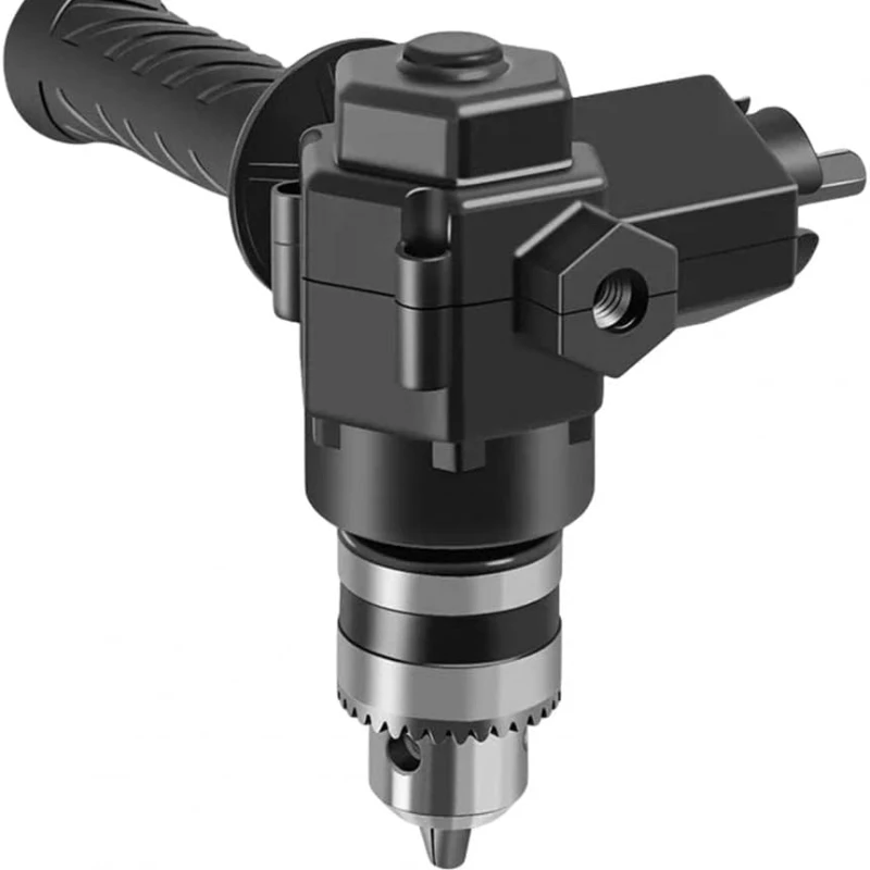 Chuck Corner Impact Drill  Portable 90° Black Adapter Right Angle Bend Extension Chuck Drill Adapter for Narrow Space